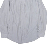 TOMMY HILFIGER Mens Blue & White Striped Shirt M Classic Cotton Button Down