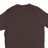 CHAMPION Mens Brown Graphic T-Shirt 2XL Short Sleeve Crew Neck Cotton Blend