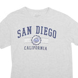STELLAR Mens Grey San Diego California Graphic T-Shirt M Short Sleeve Crew Neck