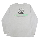 CARHARTT Mens Grey Long Sleeve Crew Neck XL Logo Cotton T-Shirt Workwear