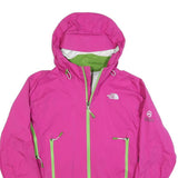 THE NORTH FACE Womens Pink & Green Outdoor Jacket S Synthetic Lightweight Zip