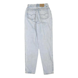 LEVI'S Womens Regular Fit Straight Blue Denim Light W24 L30 Cotton Blend Zip