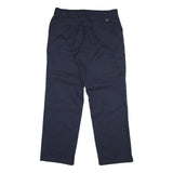 DICKIES Mens Cotton Navy Regular Straight Trousers W36 L32 Workwear Utility