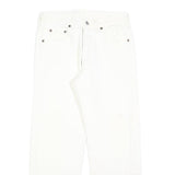 LEVI'S 501 Boys White Regular Straight Denim Jeans Button W27 L29 Classic Fit