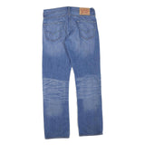 LEVI'S 504 Womens Jeans Blue Regular Straight Denim Medium W30 L30 Classic Fit