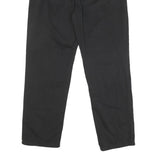 LAUREN RALPH LAUREN Womens Cotton Blend Black Regular Fit Straight Trousers W30