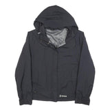 SHERPA Womens Black Outdoor Jacket L Polyester Zip Hooded Plain Lightweight