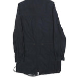 NIKE Womens Navy Blue Jacket XS Cotton Blend Zip Hooded Plain Lightweight