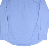 RALPH LAUREN Mens Blue L Shirt Cotton Blend Button-Down Classic Fit