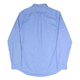 RALPH LAUREN Mens Blue L Shirt Cotton Blend Button-Down Classic Fit