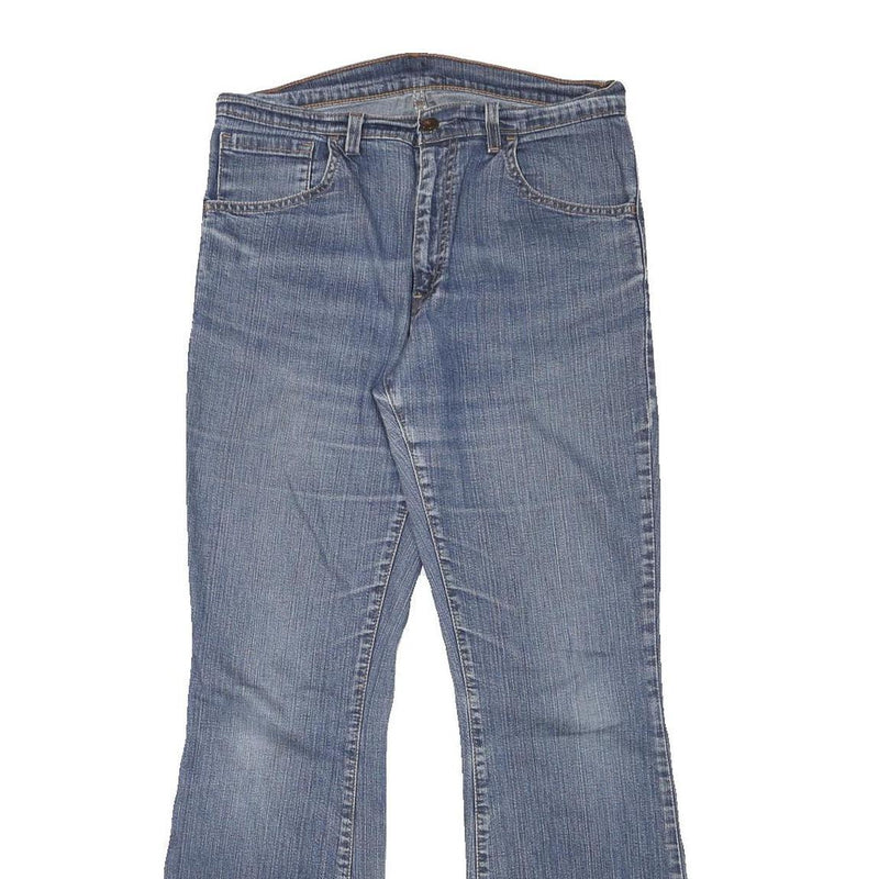 LEVI'S Womens Regular Fit Blue Flared Denim Light W30 L29 Jeans Zip Cotton Blend