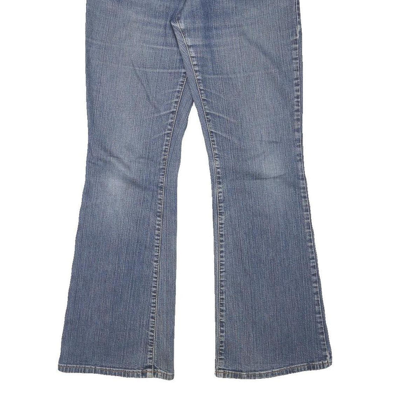 LEVI'S Womens Regular Fit Blue Flared Denim Light W30 L29 Jeans Zip Cotton Blend