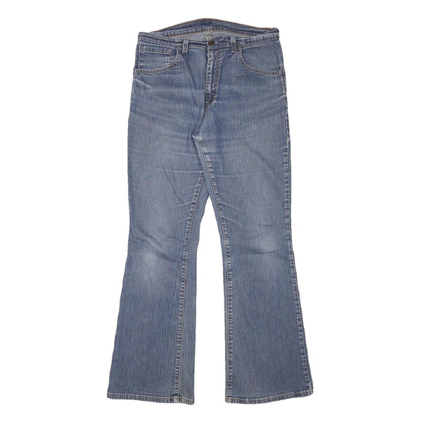 LEVI'S Womens Regular Fit Blue Flared Denim Light W30 L29 Jeans Zip Cotton Blend