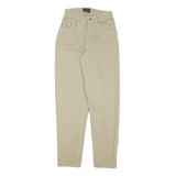 TRUSSARDI Womens Beige Slim Jeans Denim W24 L29 Stylish Cotton Blend Zip