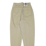 TRUSSARDI Womens Beige Slim Jeans Denim W24 L29 Stylish Cotton Blend Zip