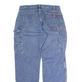 DICKIES Mens Jeans Blue Relaxed Carpenter Denim Medium W38 L32 Workwear