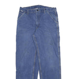 CARHARTT Mens Relaxed Blue Denim W36 L34 Workwear Zip Closure Casual Jeans