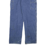 CARHARTT Mens Relaxed Blue Denim W36 L34 Workwear Zip Closure Casual Jeans