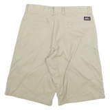 DICKIES Mens Shorts Beige Casual XL W30 Cotton Blend Classic Comfort