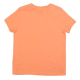 LEVI'S Womens Orange Graphic T-Shirt M Short Sleeve Crew Neck Casual Cotton