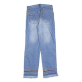 YES OR NO Womens Jeans Blue Regular Straight Denim Light W26 L28 Embroidered