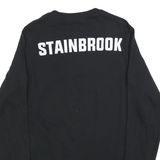 ADIDAS Mens Black Tigers Track Long Sleeve Crew Neck Graphic T-Shirt L