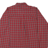 WRANGLER Mens Red Check Shirt XL Button-Down Collar Long Sleeve Casual Cotton