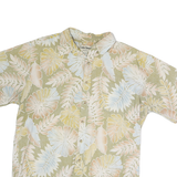 COOKE STREET Mens Beige Hawaiian Shirt XL Cotton Tropical Print Summer Casual
