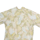 COOKE STREET Mens Beige Hawaiian Shirt XL Cotton Tropical Print Summer Casual