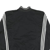 ADIDAS Mens Black & White Track Jacket L Polyester Blend Casual Zip Pockets