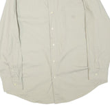 CHAPS Mens Beige Cotton Blend Shirt XL Button Down Pocket Classic Casual