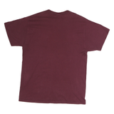 PORT & COMPANY Mens Maroon Rascals Baseball T-Shirt M Short Sleeve Crew Neck