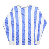 PUMA Boys Blue & White Stripe Football Shirt L Long Sleeve Collared