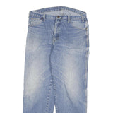 DICKIES Mens Jeans Blue Relaxed Straight Denim Light W34 L31 Workwear