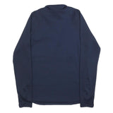 NIKE Mens Navy Crew Neck Sweatshirt S Polyester Sportswear Activewear