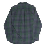 THE NORTH FACE Mens Blue & Green Regular Fit Cotton Blend Shirt M Check Long