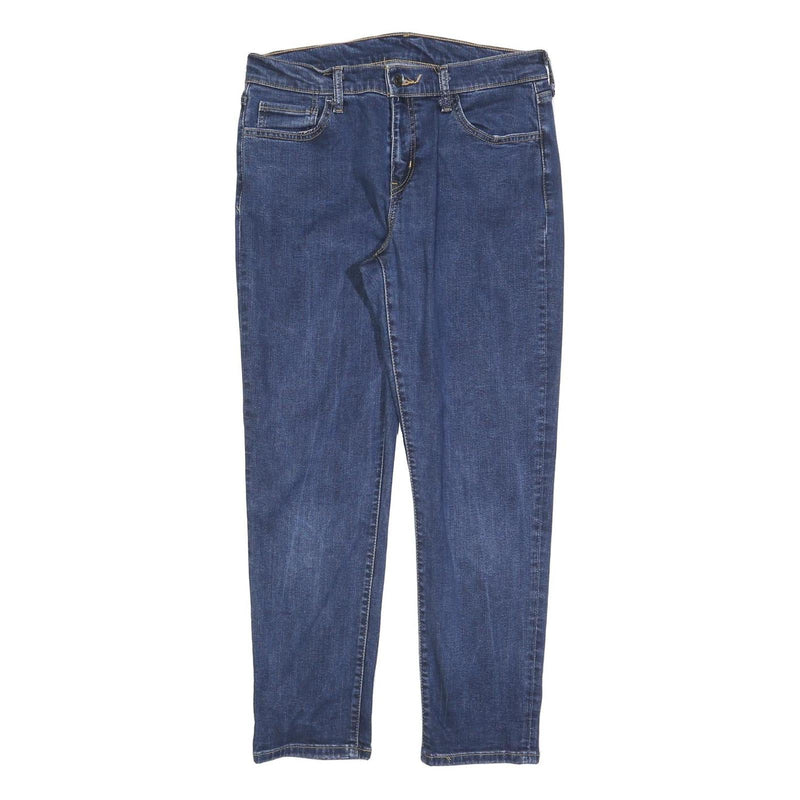 LEVI'S Womens Jeans Blue Regular Straight Denim Medium W29 L28 Classic Zip