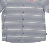 PATAGONIA Mens Blue & White Striped Casual Shirt XL New Belgium Embroidery
