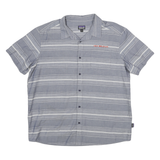 PATAGONIA Mens Blue & White Striped Casual Shirt XL New Belgium Embroidery