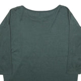ONLY Womens Green Plain Round Neck Basic Knit Jumper S Lightweight Casual