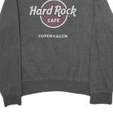 HARD ROCK CAFE Mens Grey Copenhagen Crew Neck S Cotton Blend Sweatshirt