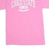 MV SPORT Mens Pink Chico State Graphic T-Shirt M Short Sleeve Crew Neck Casual