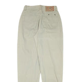 DIESEL Mens Cotton Blend Beige Relaxed Straight Trousers W28 L33 Casual Zip