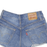 LEVI'S Womens Shorts Blue Denim Casual Cut-Off XXS W24 Distressed