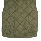 DIEKS Mens Green Quilted Sleeveless Jacket M Polyester Zip Pockets