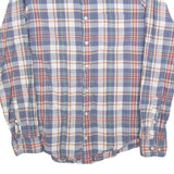 GANT Mens Blue & Orange Check Shirt S Casual Button Down Cotton Blend