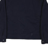 REPORTER Mens Navy Blue Zip Jacket L Cotton Blend Casual Outerwear