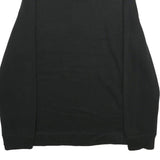 CALVIN KLEIN Mens Black Pullover Plain Crew Neck Basic Knit Jumper XL Cotton