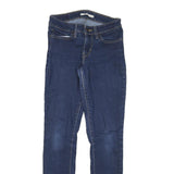 LEVI'S 711 Womens Jeans Blue Slim Skinny Denim Medium W25 L29 Stretch Zip