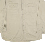 SCHMIDT Mens Beige Casual Shirt XL Cotton Blend Workwear Button Front